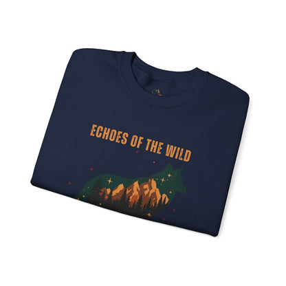 Navy | Echoes of the Wild Sweatshirt, folded view