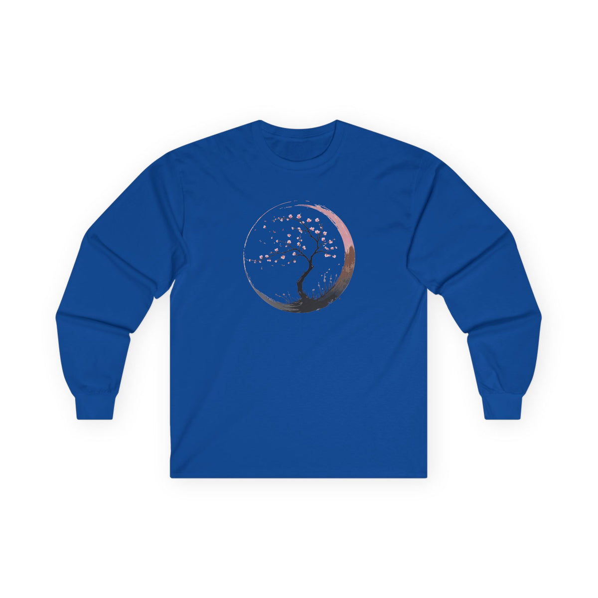 Royal | Sakura Silence Long Sleeve Tee, front view