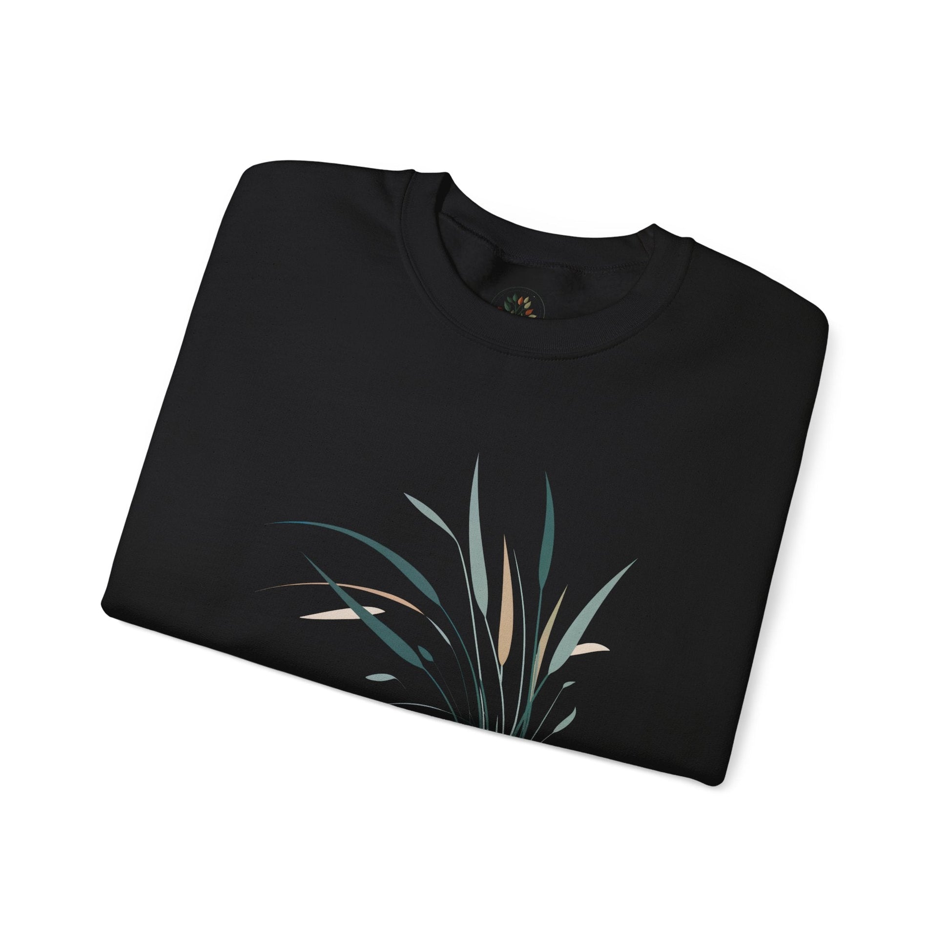 Black | Whispers in the Breeze Sweatshirt, folded view