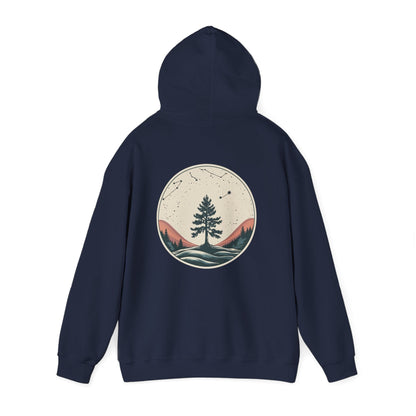 Navy | Rooted in Stars Hoodie, back view 2