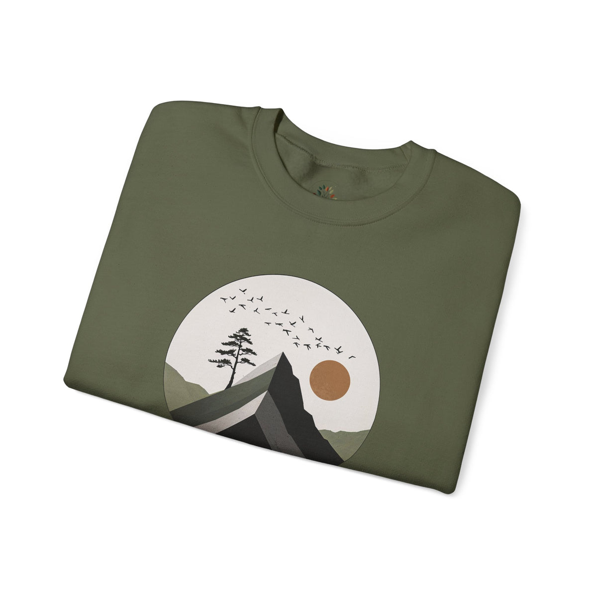 Military Green | Remain Sweatshirt, folded view