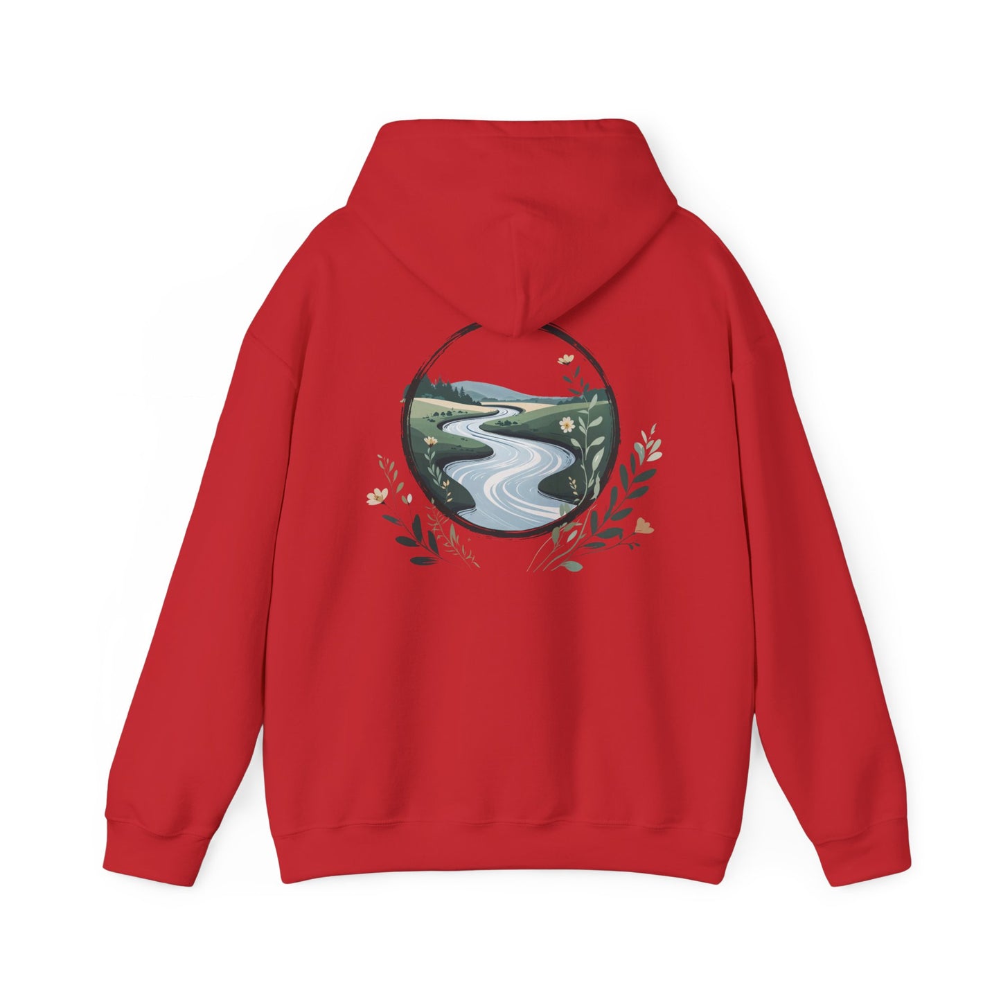 Red | River of Grace Hoodie, back design view