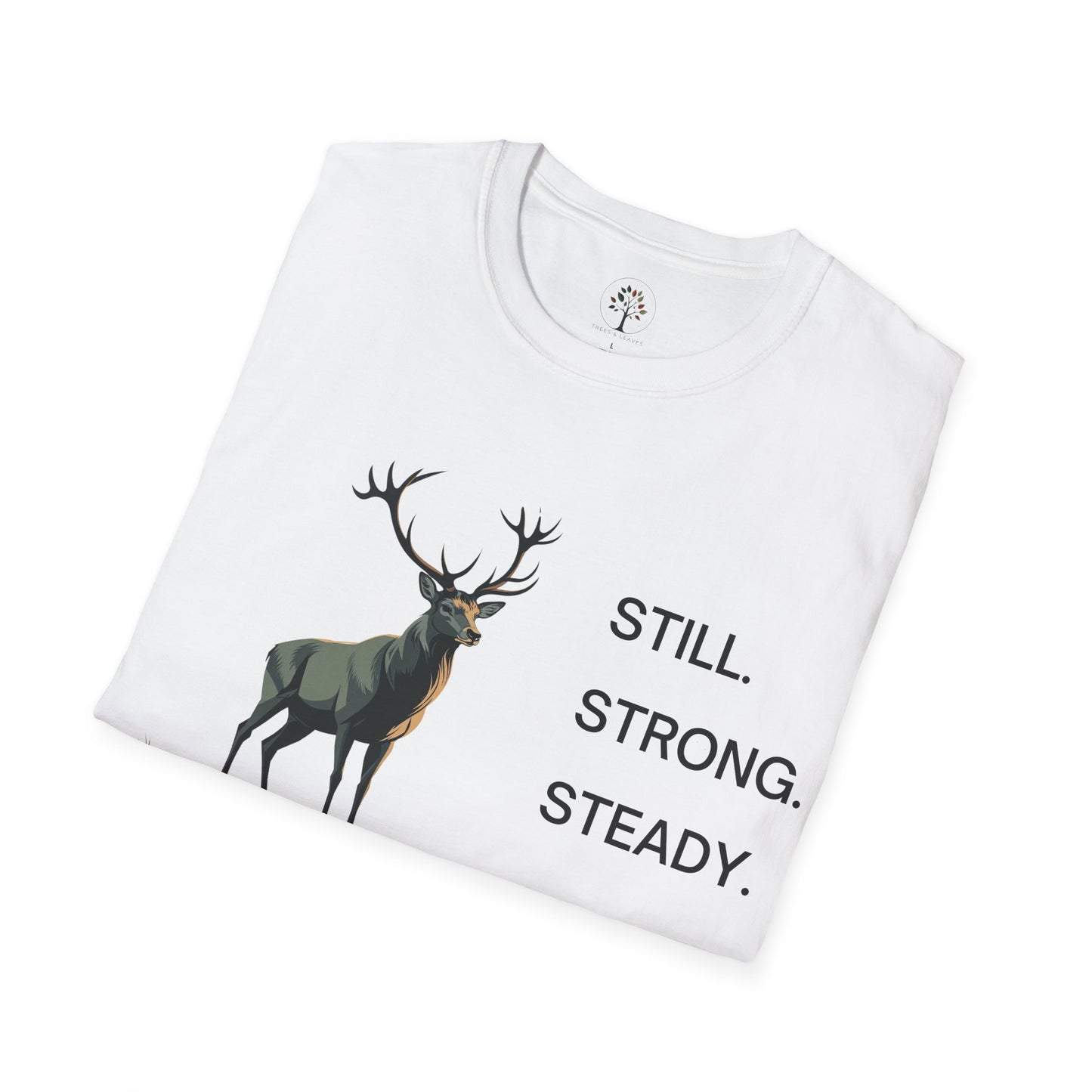 White | Still, Strong, Steady, folded view