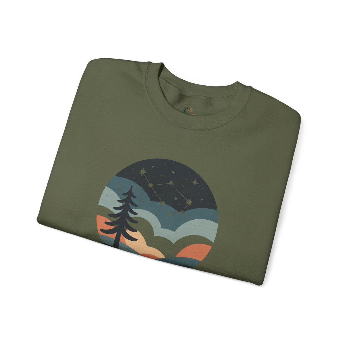 Military Green | North Sweatshirt, folded view