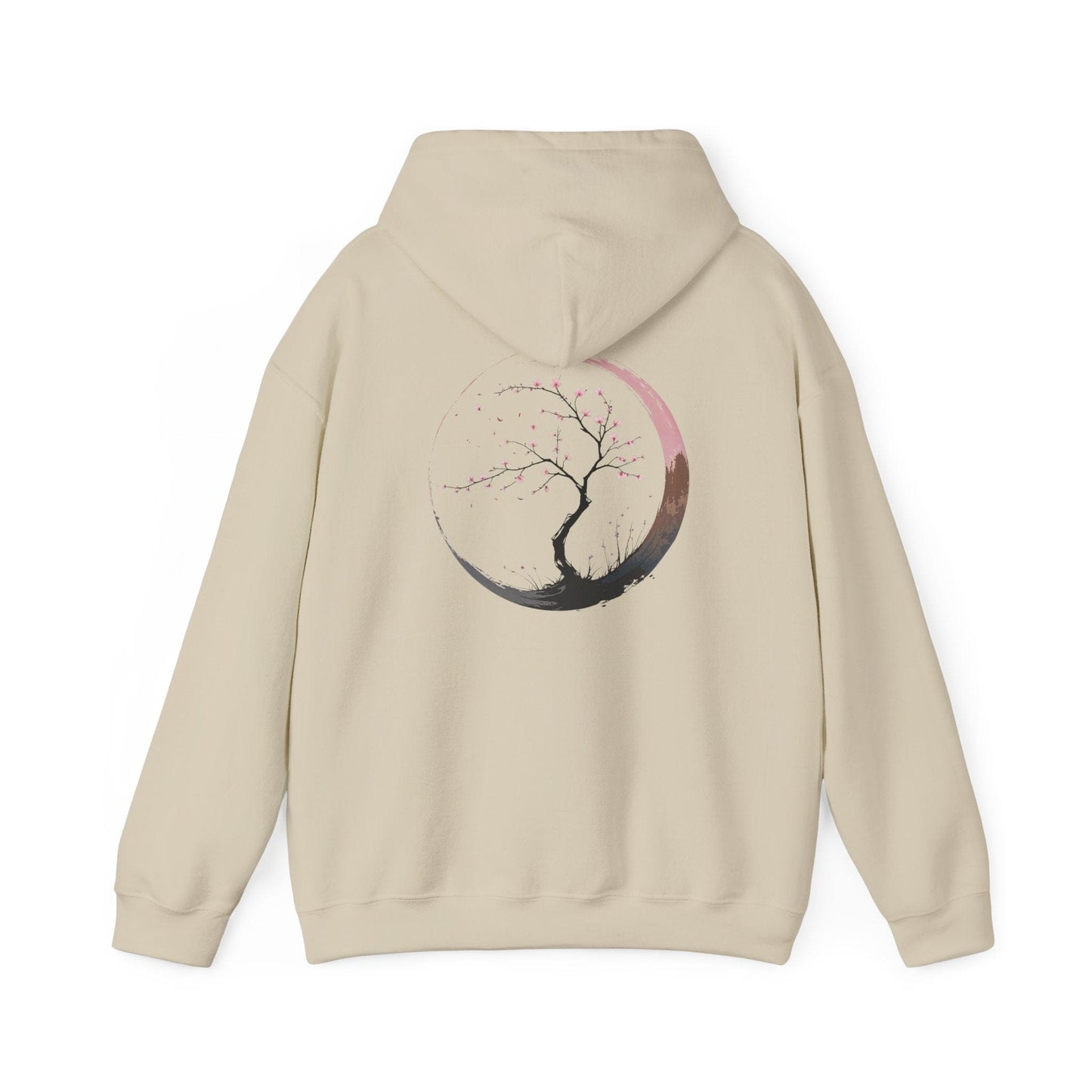 Sand | Sakura Silence Hoodie, back design view