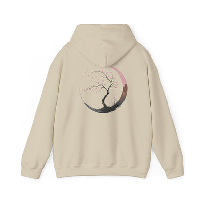Sand | Sakura Silence Hoodie, back design view