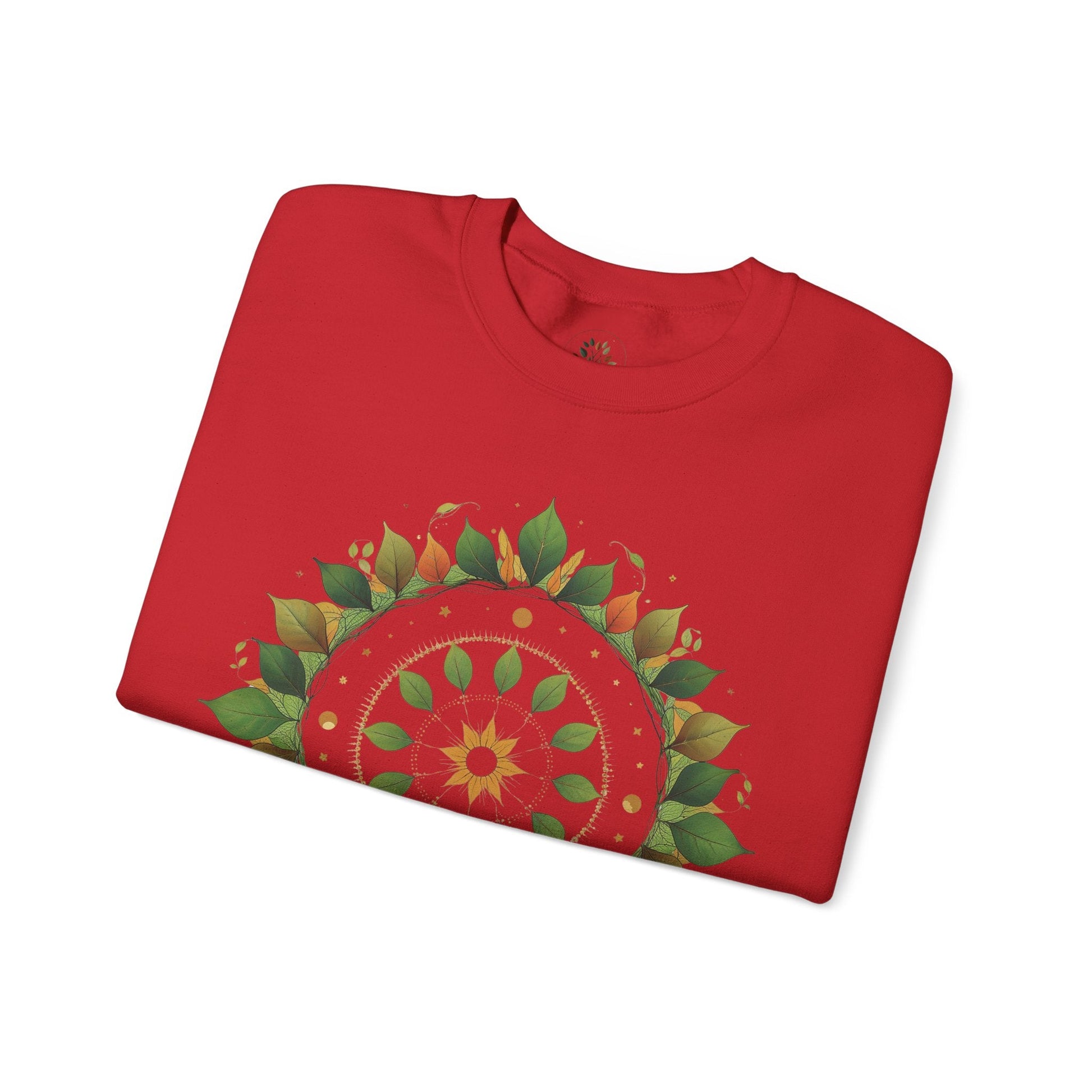 Red | Celestial Growth Sweatshirt, folded view