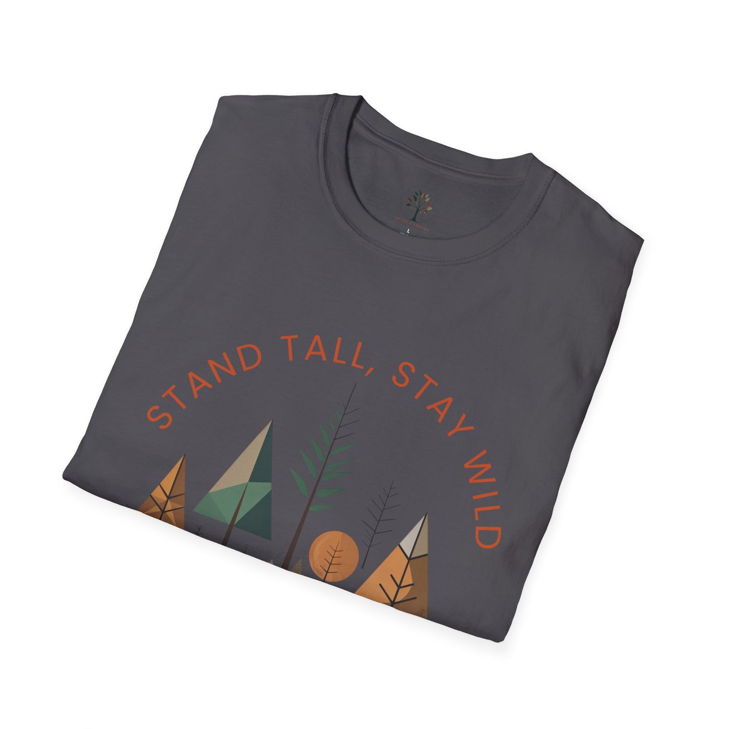 Charcoal | Stand Tall, Stay Wild, folded view
