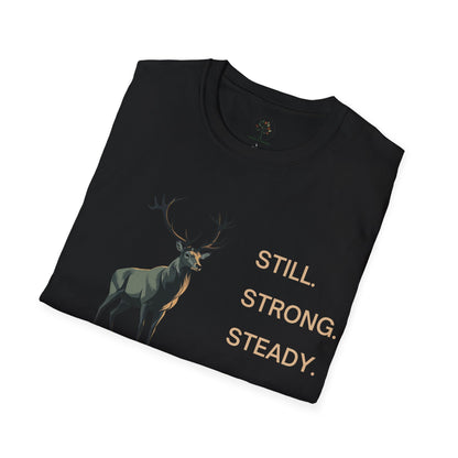 Black | Still, Strong, Steady, folded view