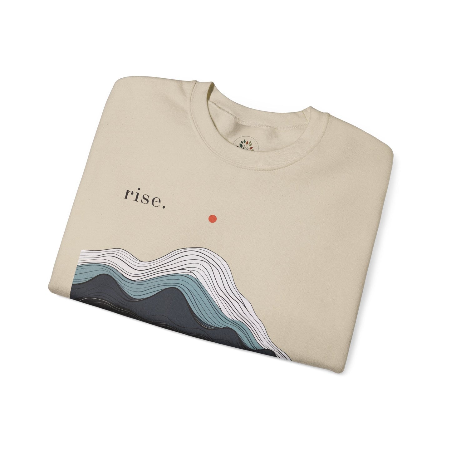 Sand | Rise Sweatshirt, folded view