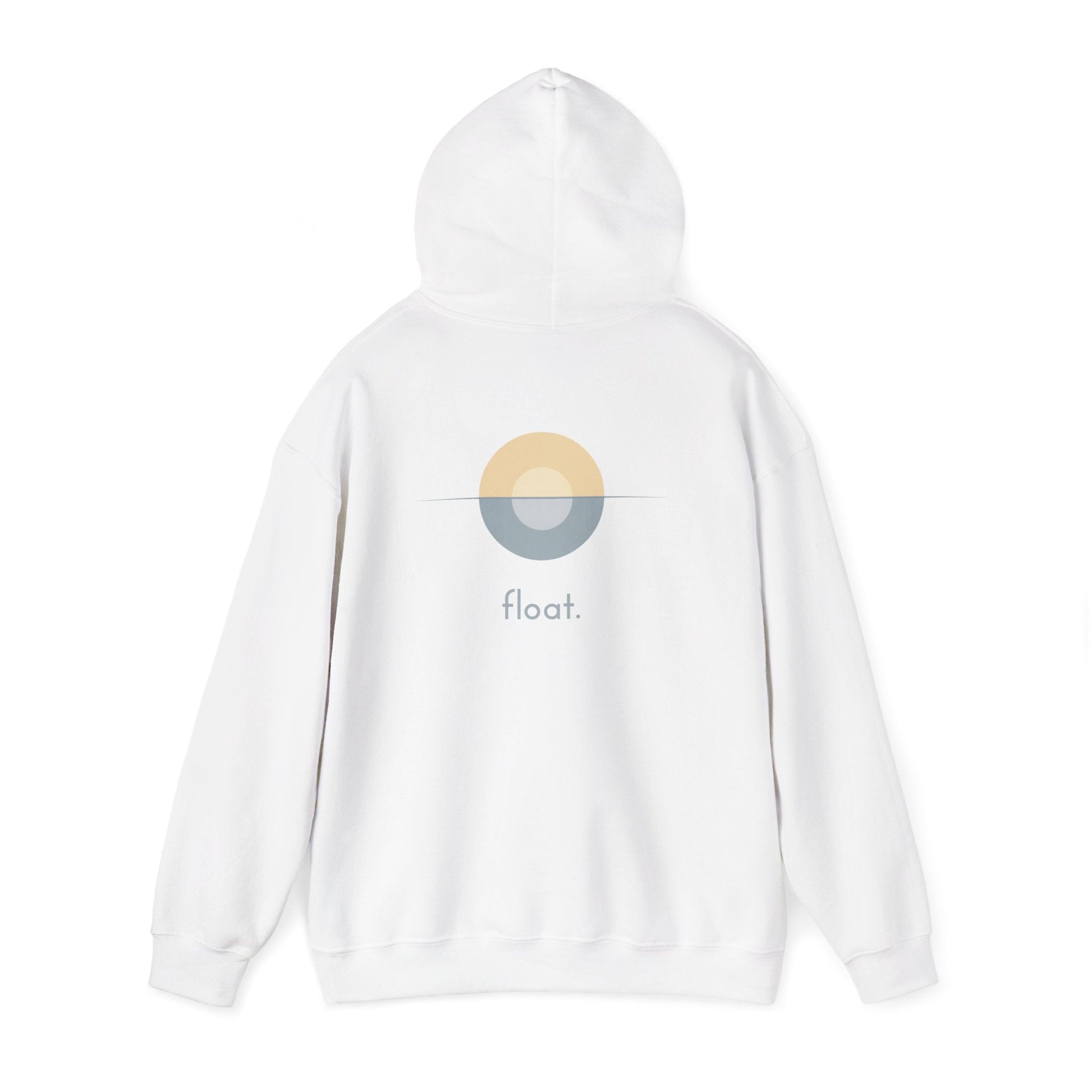White | Float Hoodie, back view 2