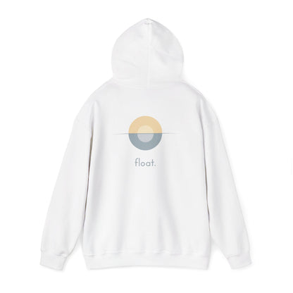 White | Float Hoodie, back view 2