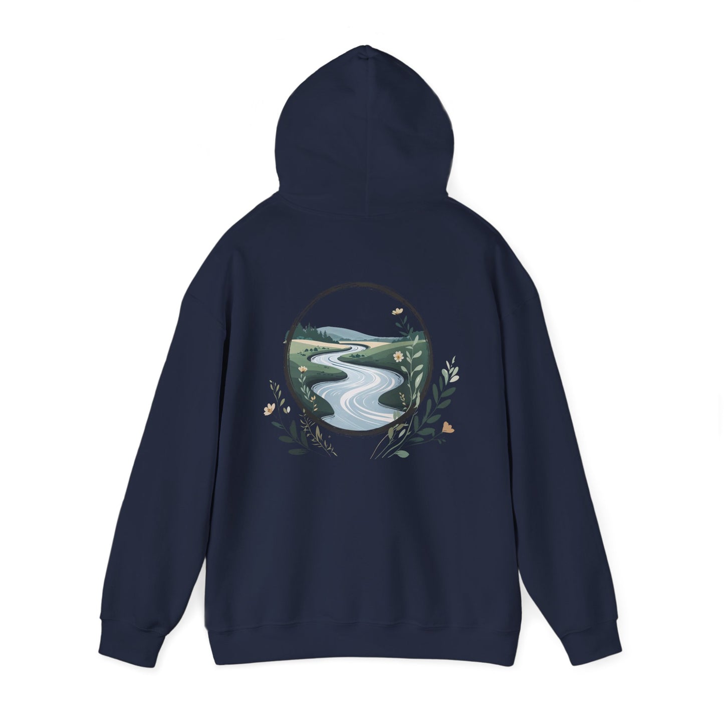 Navy | River of Grace Hoodie, back view 2
