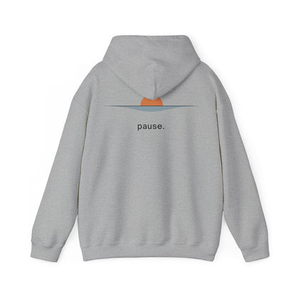 Sport Grey | Pause Hoodie, back design view