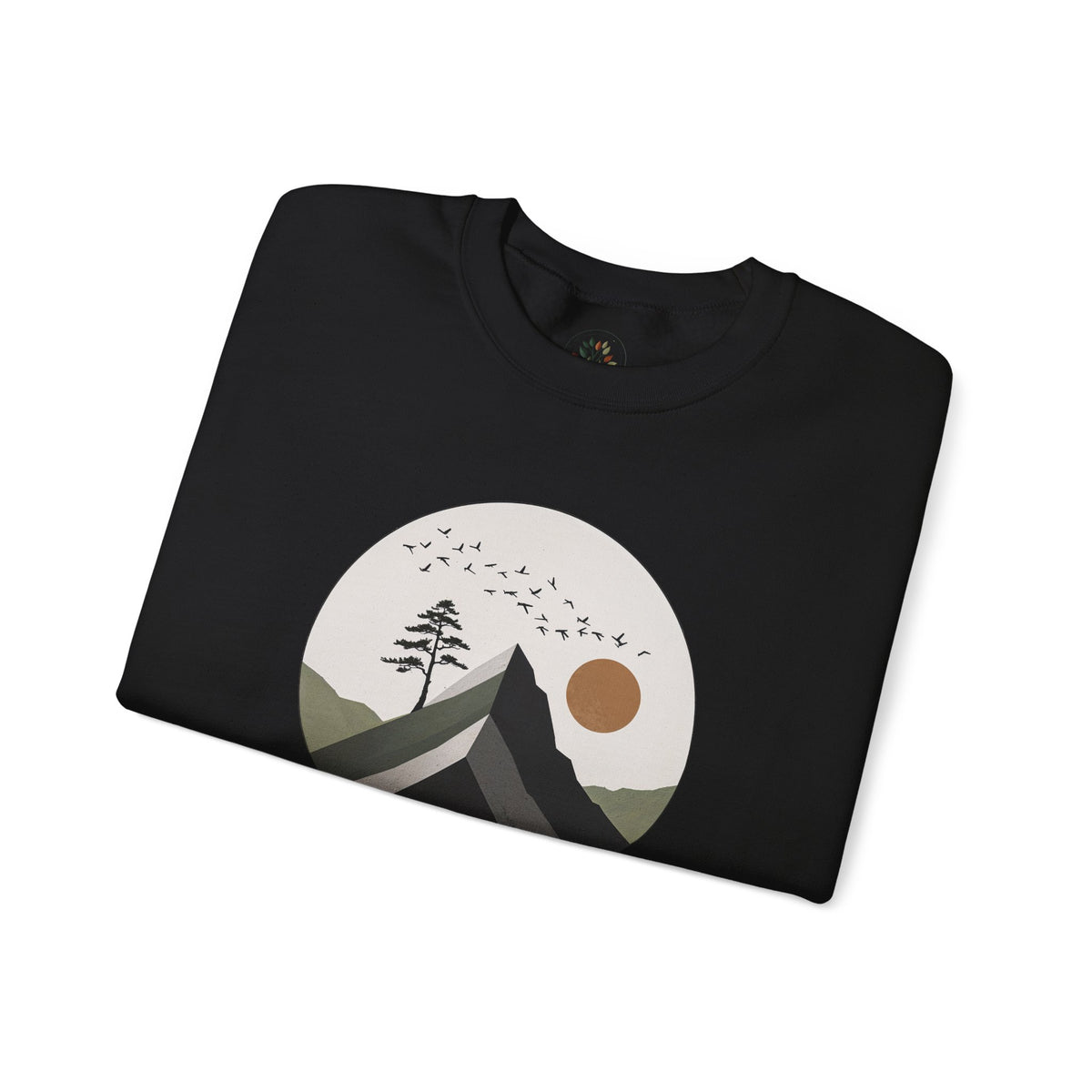 Black | Remain Sweatshirt, folded view