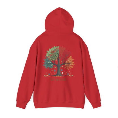 Red | Life in Cycles Hoodie, back view 2