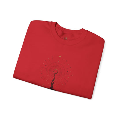 Red | The Cosmic Root Sweatshirt, folded view