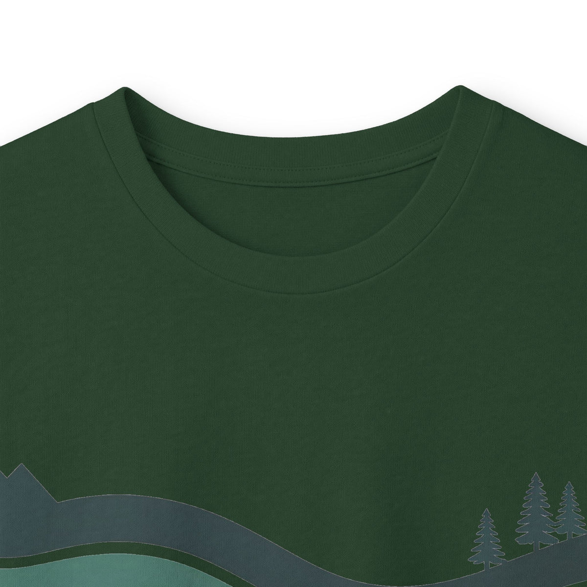 Forest Green | River Long Sleeve Tee, folded view