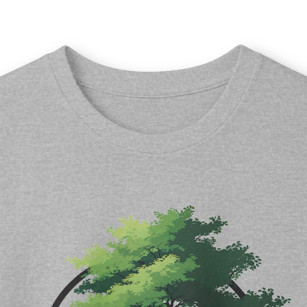 Sport Grey | The Zen Tree Long Sleeve Tee, folded view