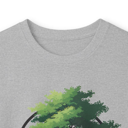 Sport Grey | The Zen Tree Long Sleeve Tee, folded view