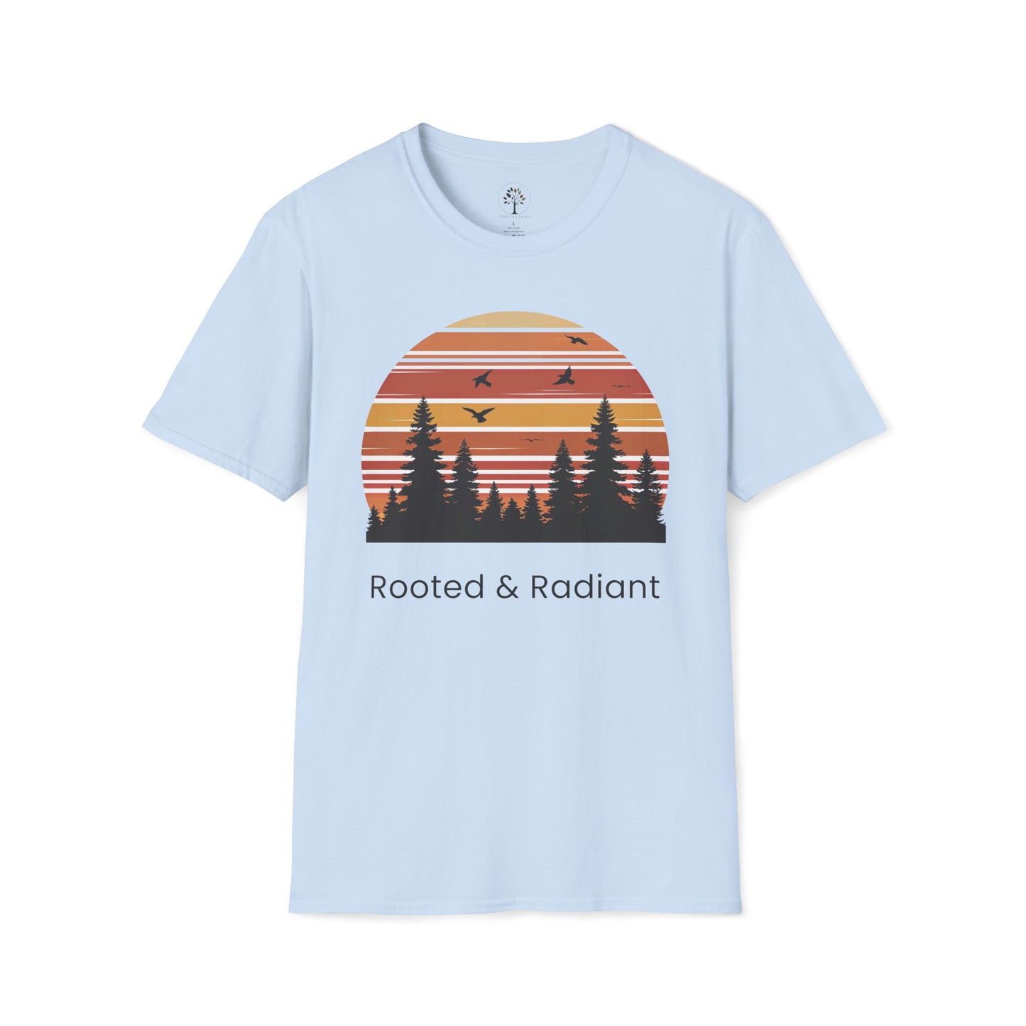 Light Blue | Rooted & Radiant, front view