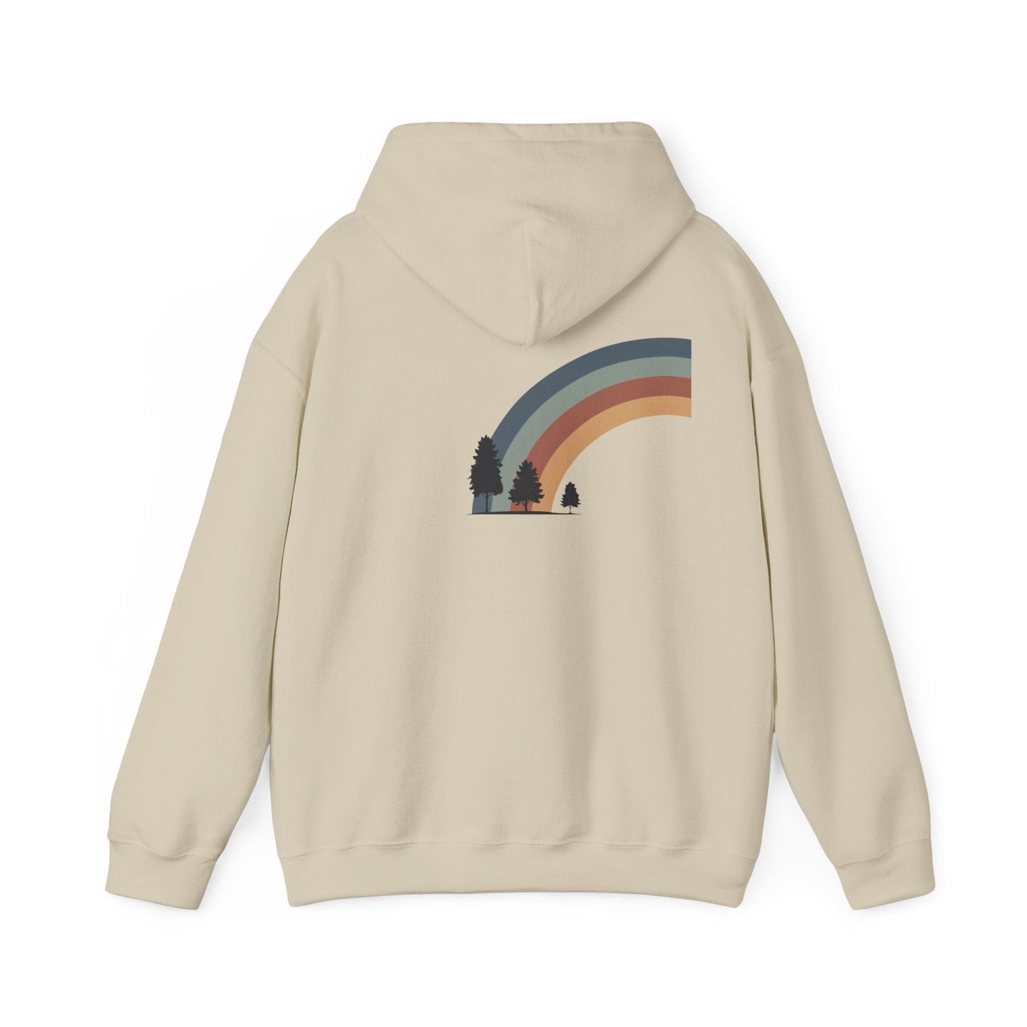 Sand | Horizon Arch Hoodie, back design view