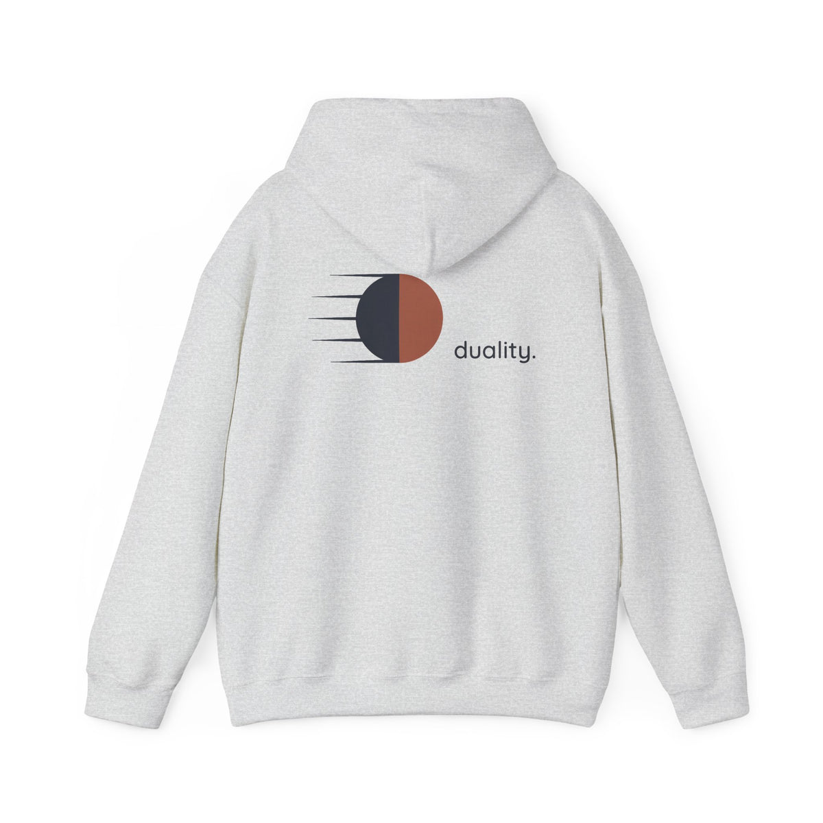 Ash | Duality Hoodie, back design view