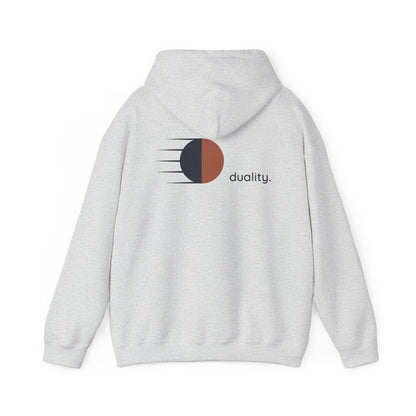 Ash | Duality Hoodie, back design view