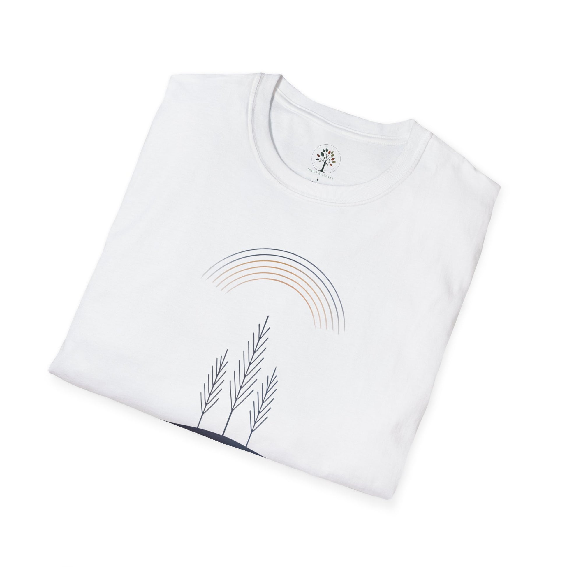 White | Quiet Arc, folded view