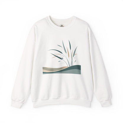 White | Whispers in the Breeze Sweatshirt, front view