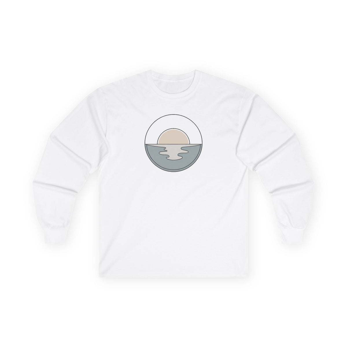 White | Dawn Long Sleeve Tee, front view