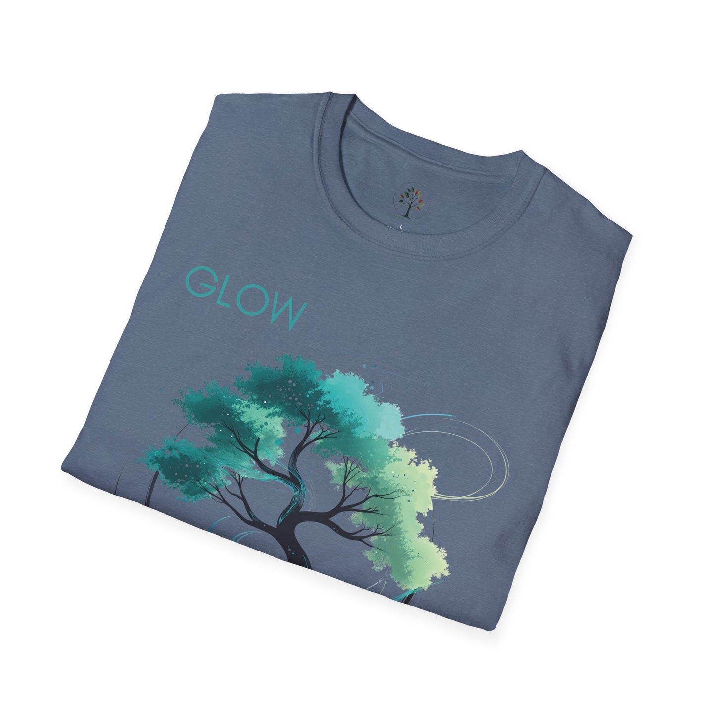 Heather Indigo | Glow, folded view