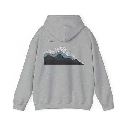 Sport Grey | Rise Hoodie, back design view