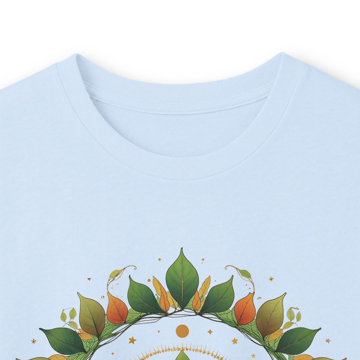 Light Blue | Celestial Growth Long Sleeve Tee, folded view