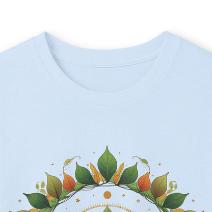 Light Blue | Celestial Growth Long Sleeve Tee, folded view
