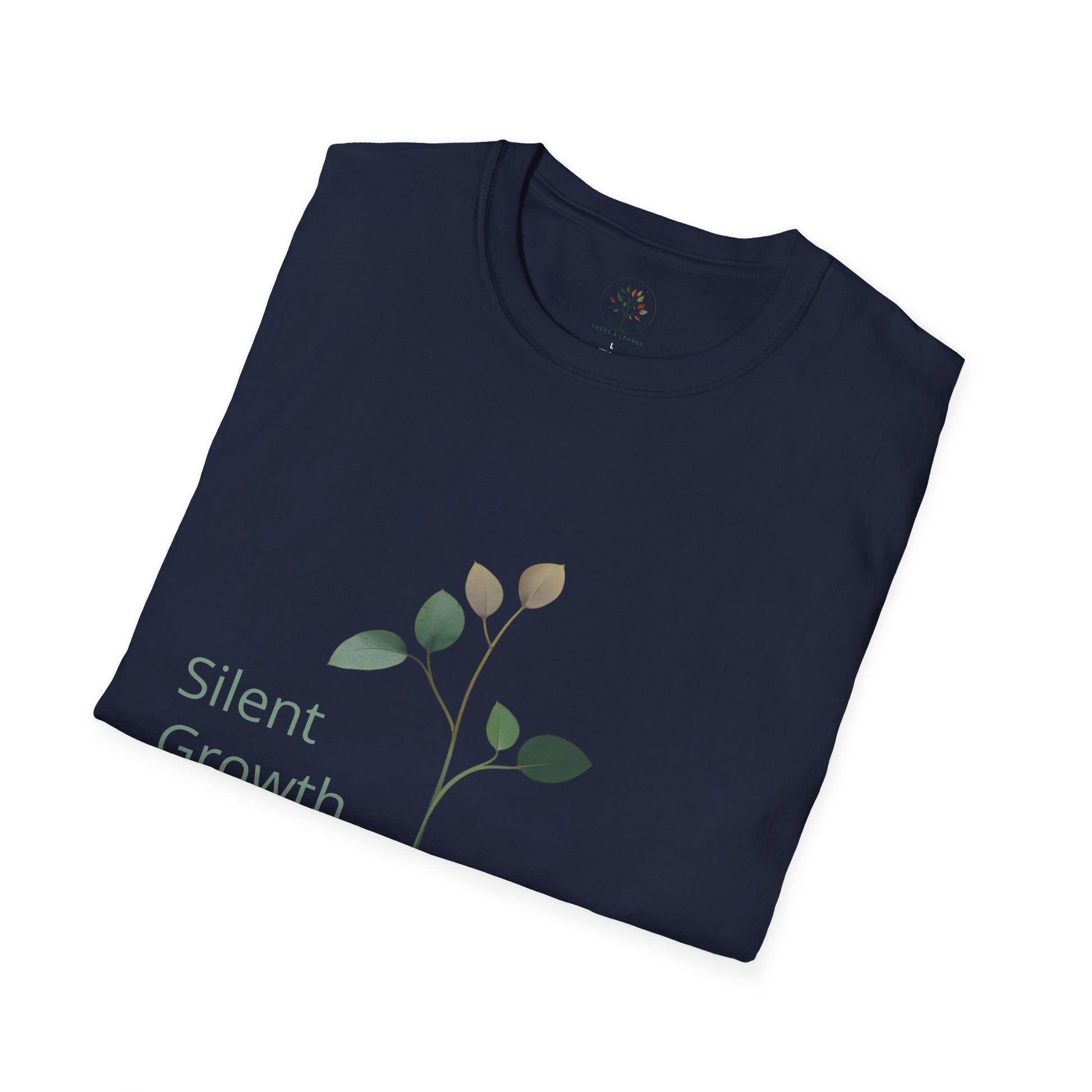 Navy | Silent Growth, folded view