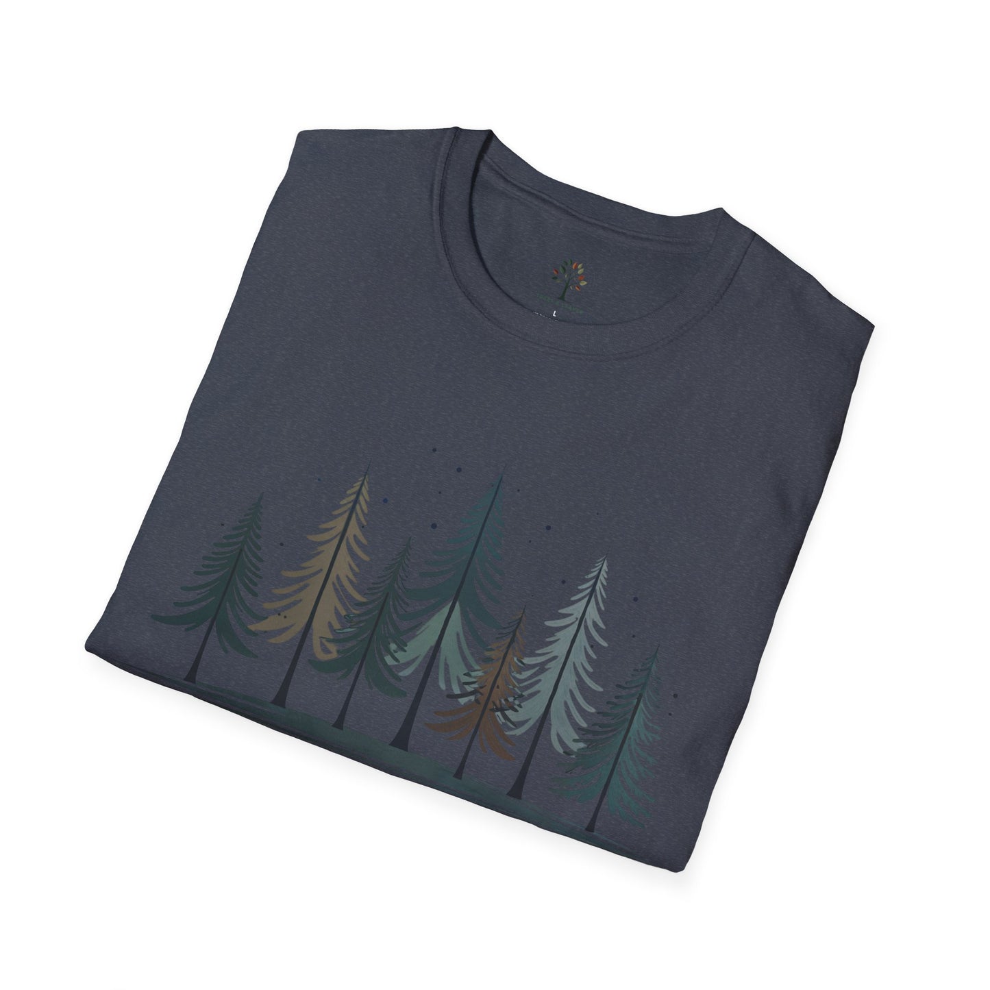 Heather Navy | Silent Pines, folded view