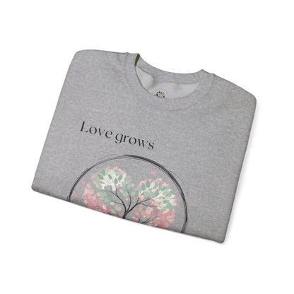 Sport Grey | Love Grows Sweatshirt, folded view