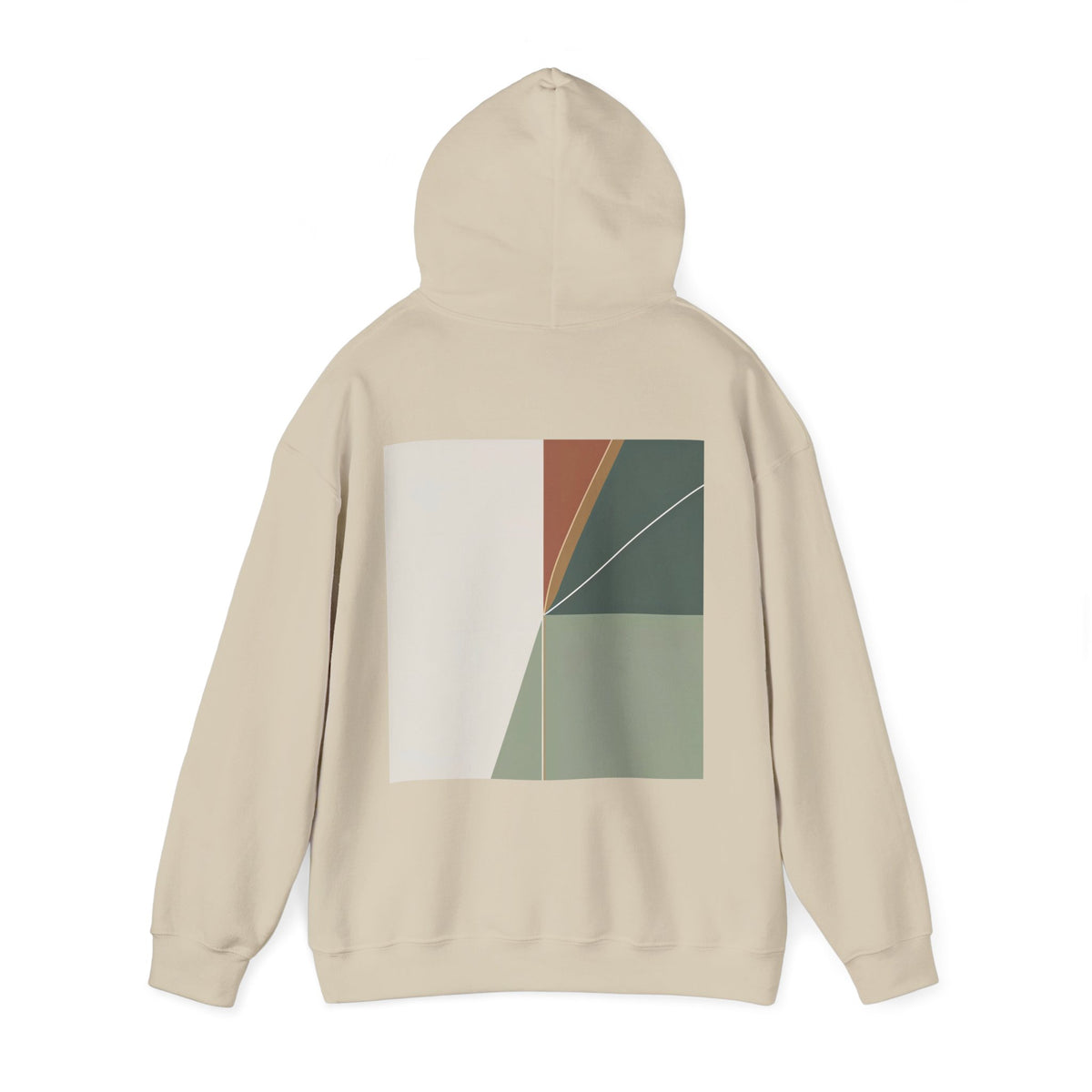 Sand | Divide Hoodie, back view 2