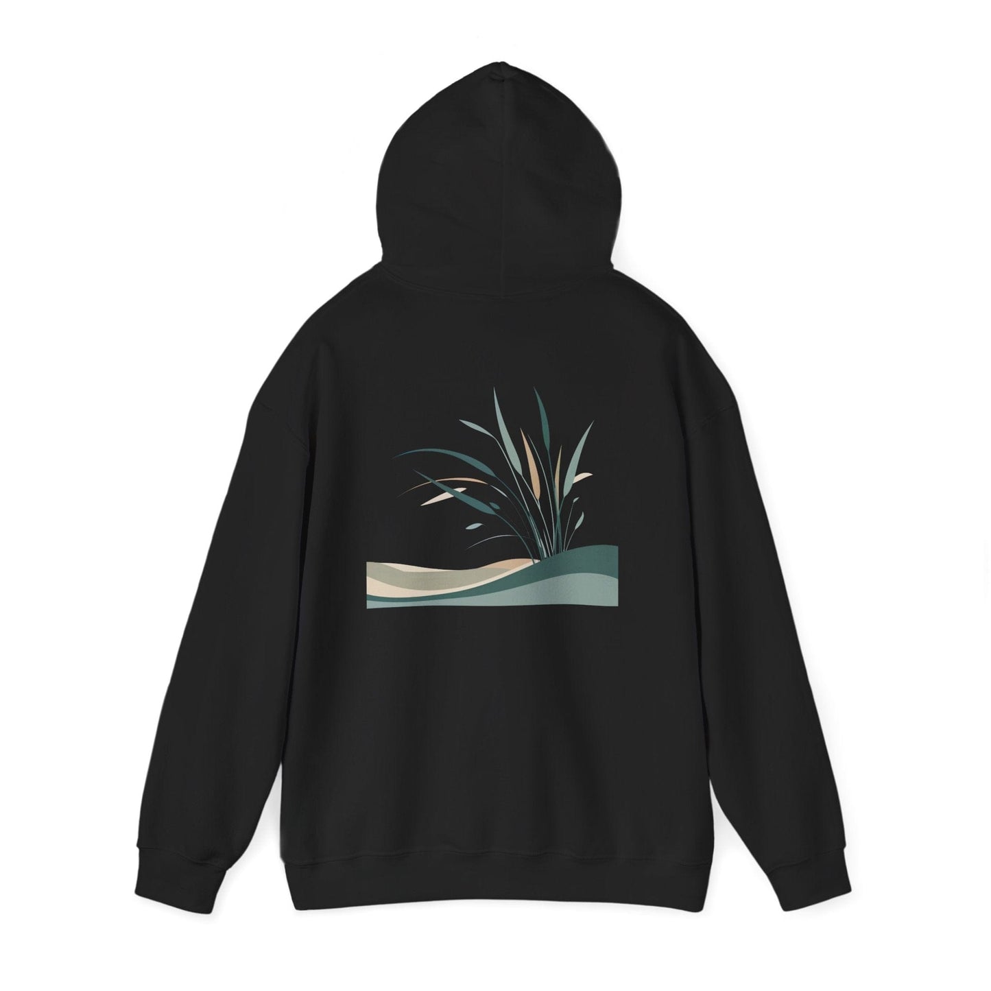Black | Whispers in the Breeze Hoodie, back view 2