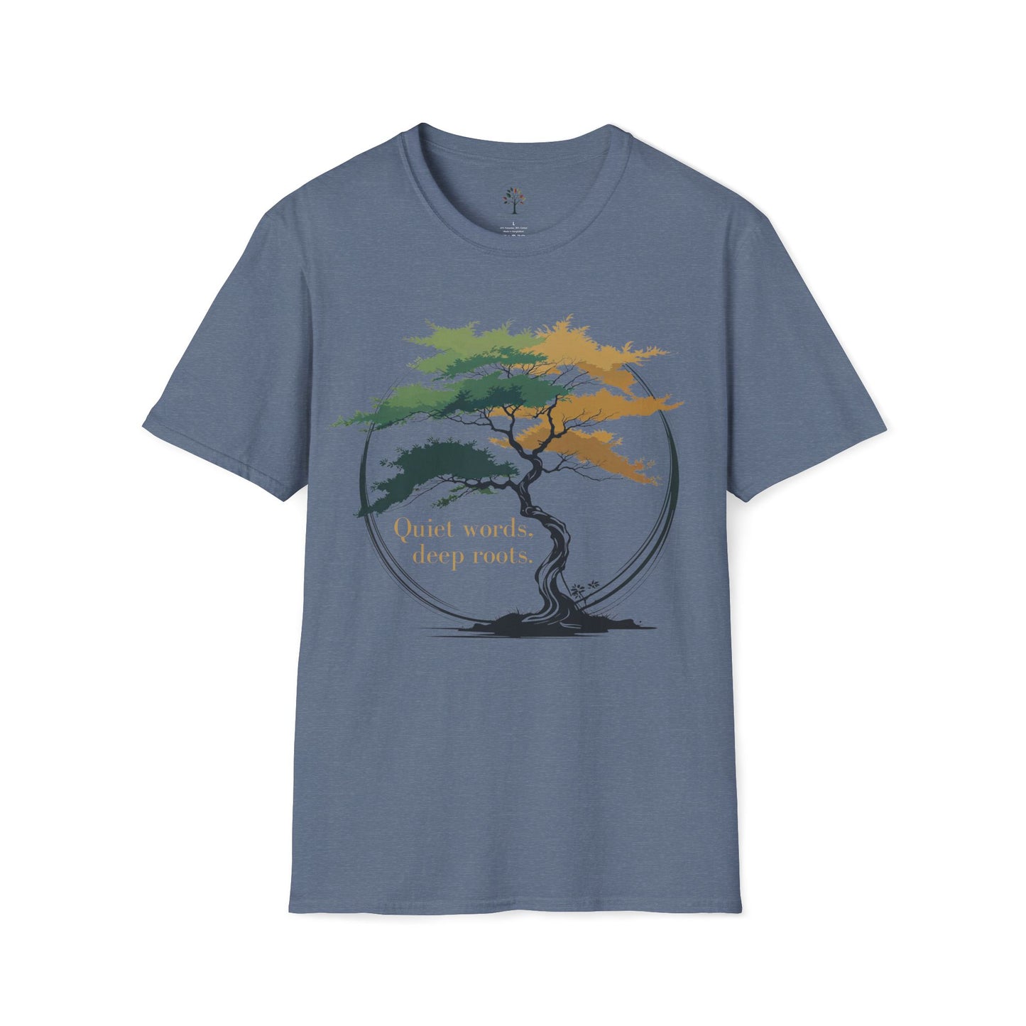 Heather Indigo | Quiet words, deep roots., front view