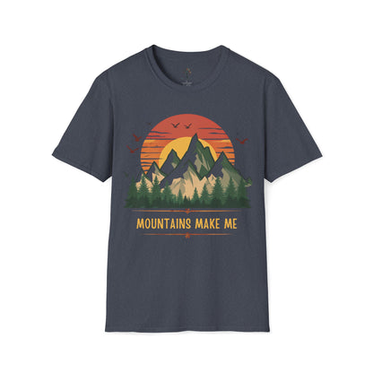 Heather Navy | Mountains Make Me, front view