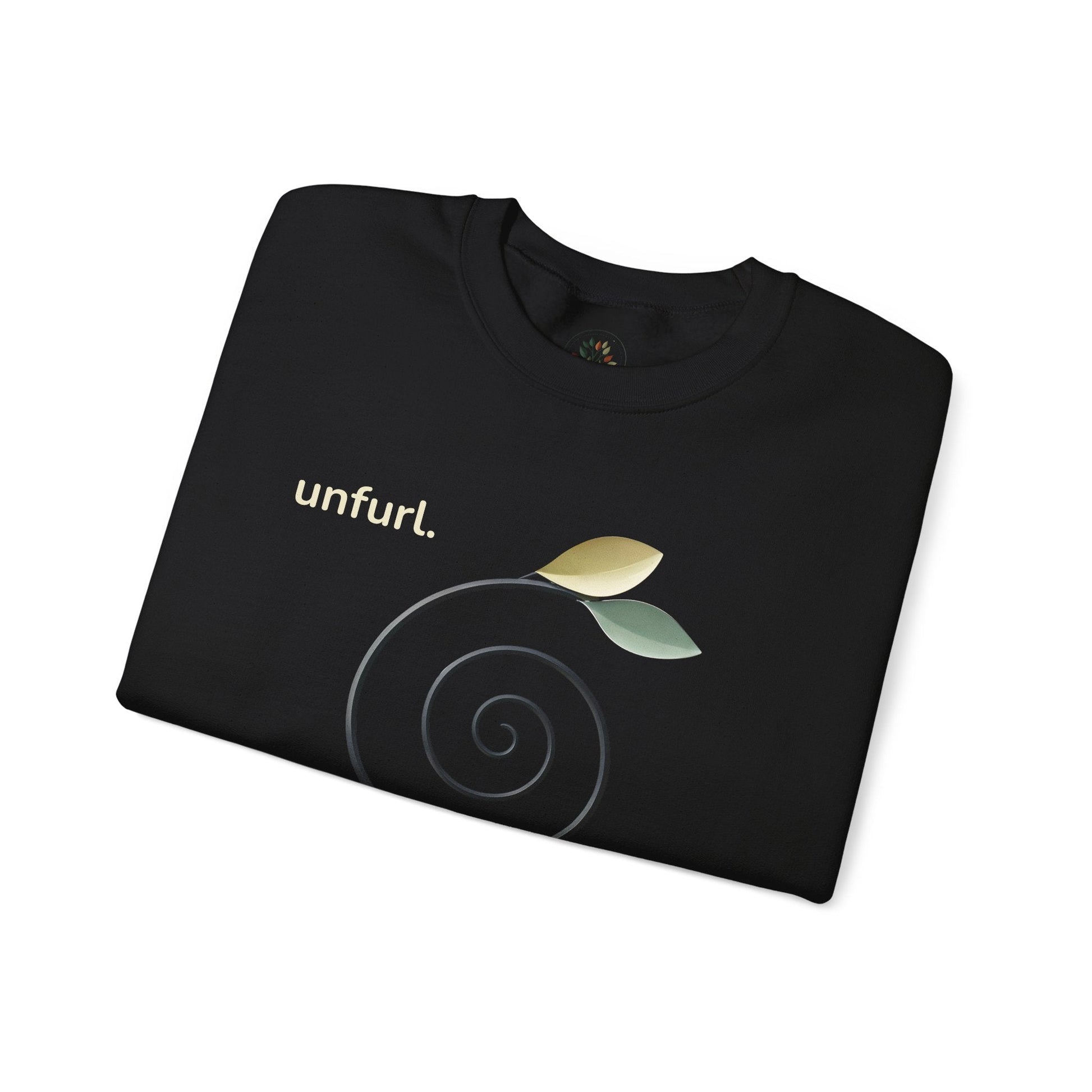 Black | Unfurl Sweatshirt, folded view