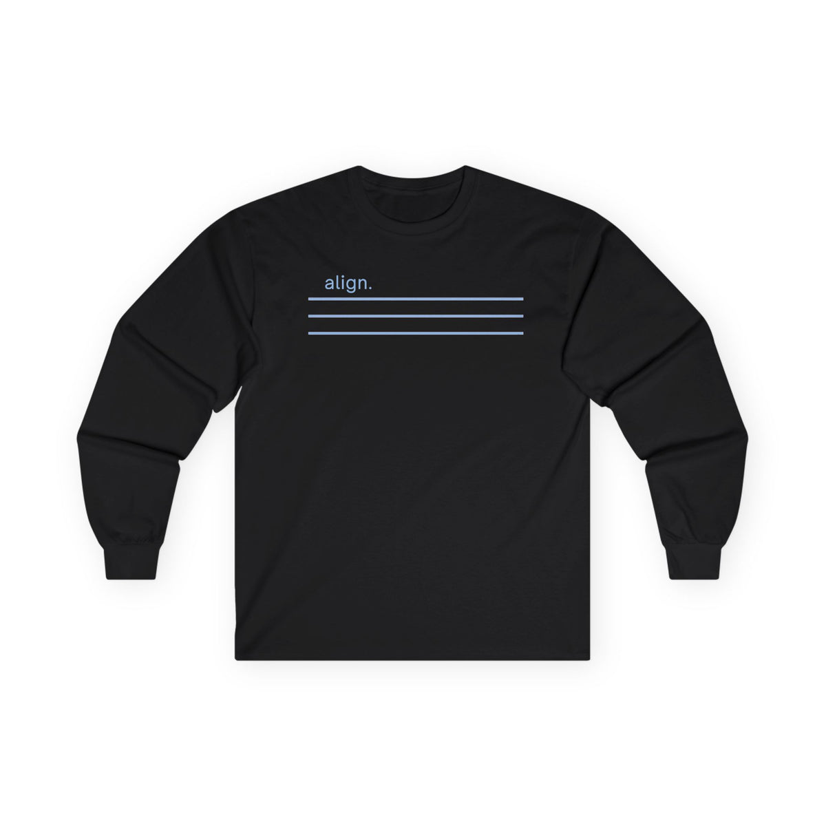 Black | Align Long Sleeve Tee, front view