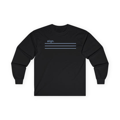 Black | Align Long Sleeve Tee, front view