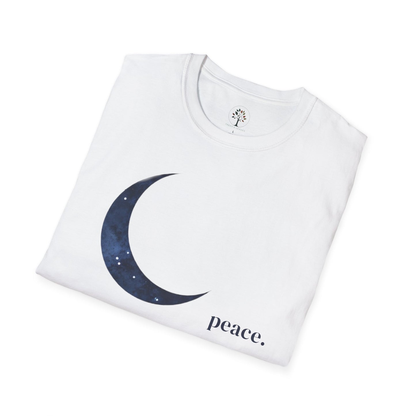 White | Moonlit Peace, folded view