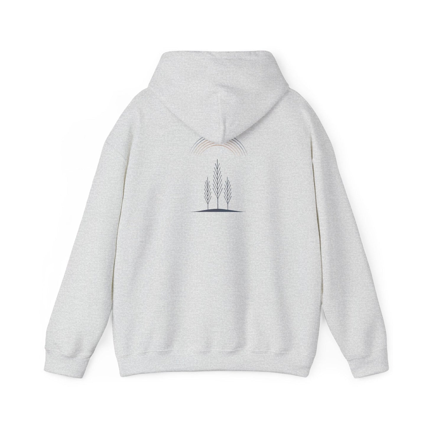 Ash | Quiet Arc Hoodie, back design view