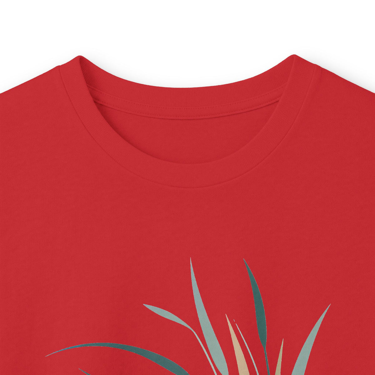 Red | Whispers in the Breeze Long Sleeve Tee, folded view