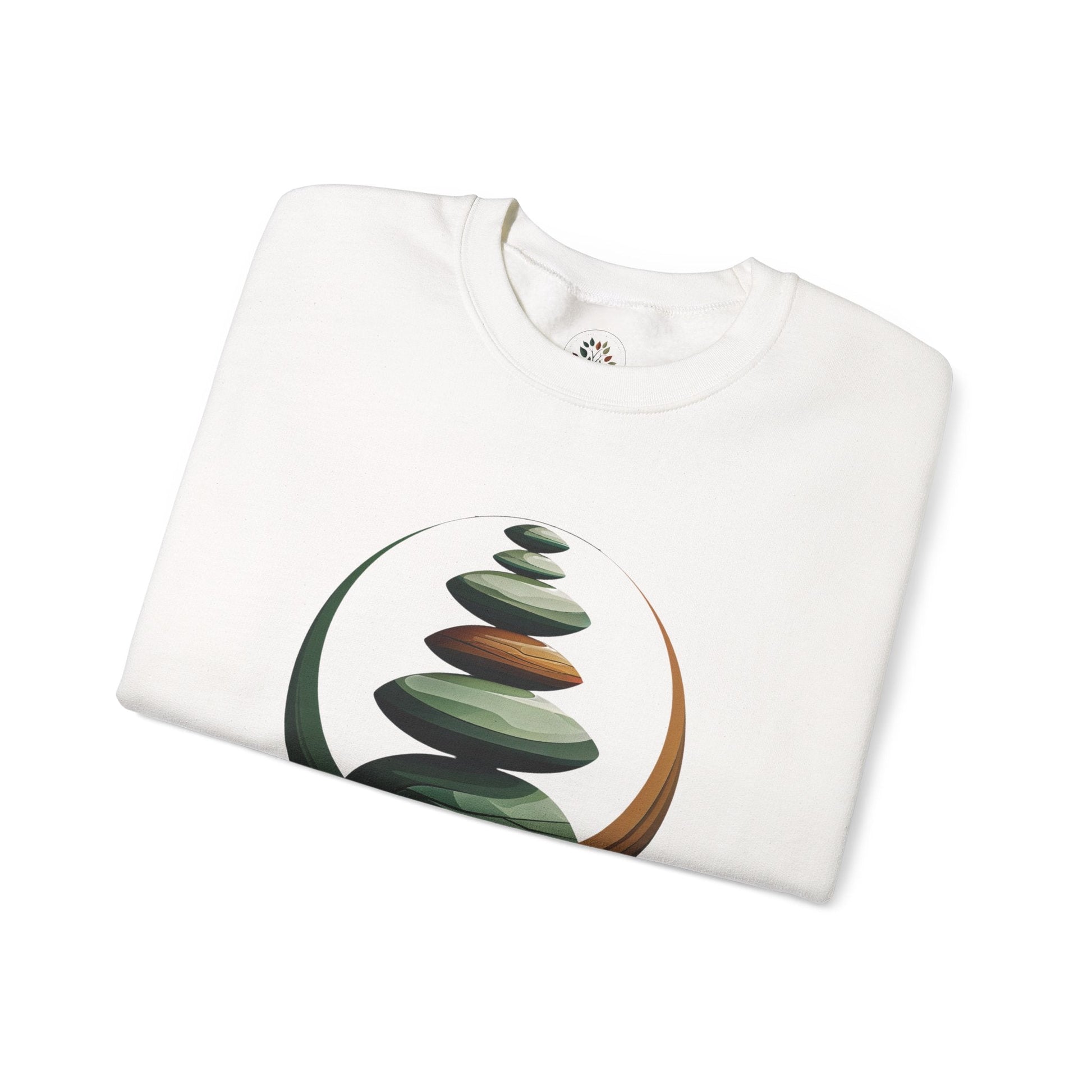 White | Balance in Stillness Sweatshirt, folded view
