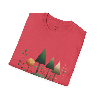 Heather Red | Breathe Deep, Live Green, folded view